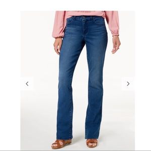 Style & Co Women's Tummy Control Mid Rise Bootcut Jeans Blue Size 8 NWT